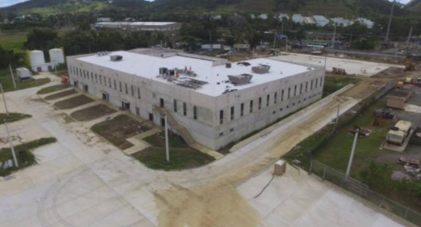 Aerial view of Puerto Rico National Guard training center